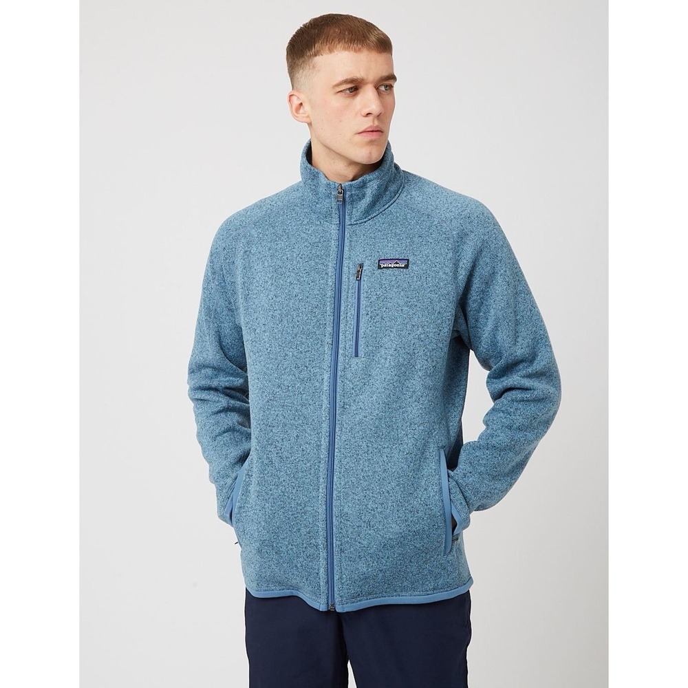Patagonia Mens Better Sweater Full Zip Fleece Jacket Blue STY25528 L